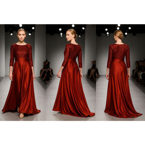 LanTing Wedding Dress, M, Red